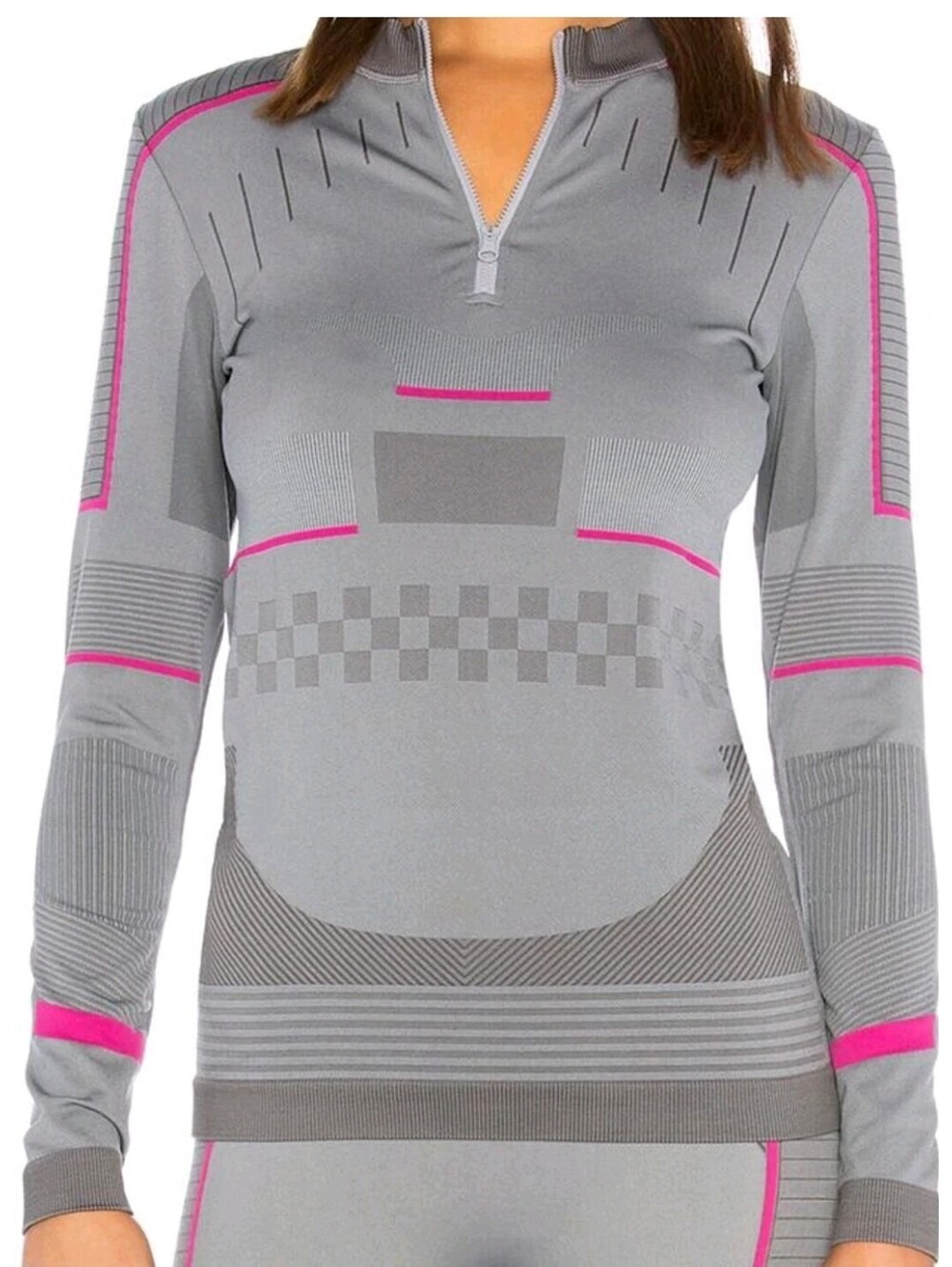 Adidas Stella McCartney Quarter Zip Women's Sz S Top Mid Layer LS Training Yoga